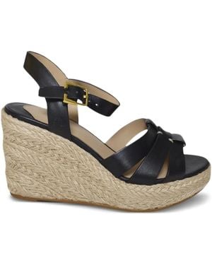 Polo Ralph Lauren 70Mm Soffia Wedge Espadrilles - Black