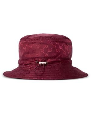 Gucci Gg Reversible Bucket Hat - Purple