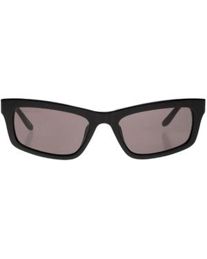 Balenciaga Rectangle-Frame Sunglasses - Grey