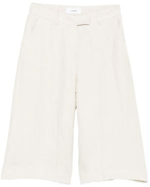 Lardini Wide-Leg Tailored Shorts - White