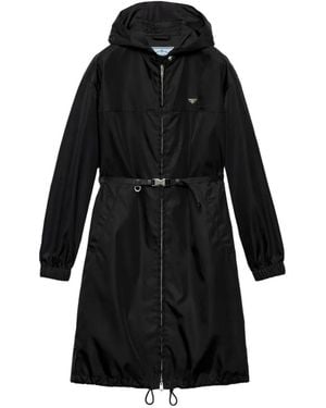 Prada Re-Nylon Coat - Black