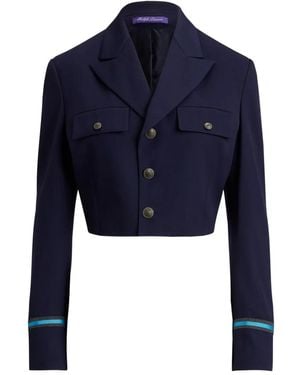 Ralph Lauren Nell Cropped Blazer - Blue