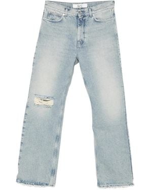 Séfr Swirl Gerafelde Jeans - Blauw