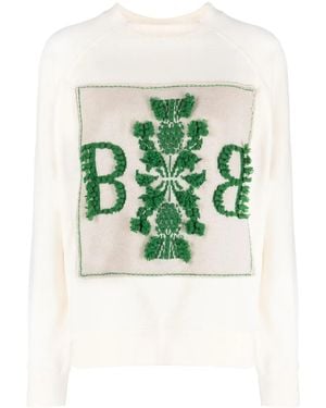Barrie Sweater Met B-Logo - Groen