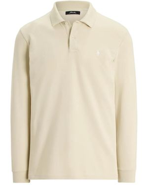 Ralph Lauren Long-Sleeve Polo Shirt - Natural