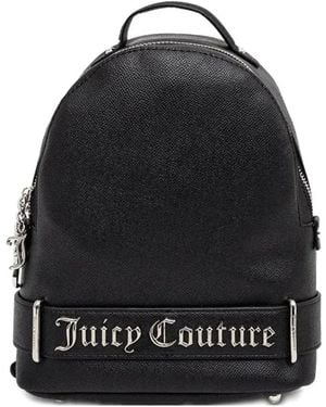 Juicy Couture Logo-Lettering Backpack - Black