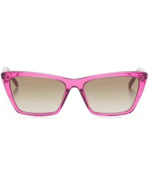 Saint Laurent Square-Frame Sunglasses - Pink