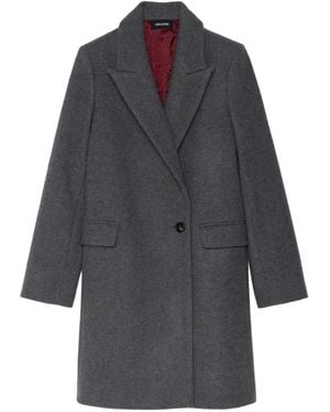 Zadig & Voltaire Mantel mit einem Knopf - Grau