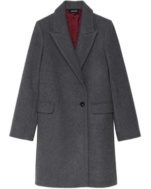 Zadig & Voltaire Single-Button Coat - Grey
