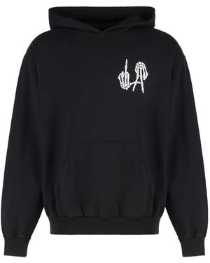 Local Authority Graphic-Print Cotton Hoodie - Blue