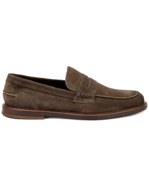Frau Suede Penny Loafers - Brown