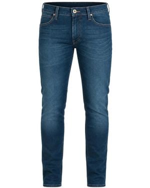 Lee Jeans Luke Logo-Patch Slim-Fit Jeans - Blue