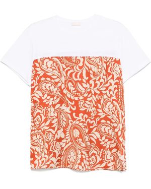Liu Jo Paisley-Print T-Shirt - Pink