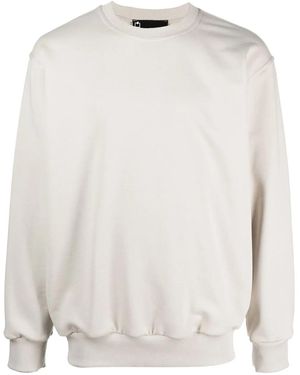 Styland Sudadera de algodón orgánico con cuello redondo de x notRainProof - Blanco