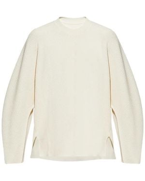 Homme Plissé Issey Miyake Cotton Jumper - White