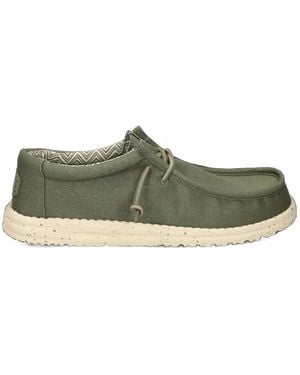 HEYDUDE Speckled-Sole Loafers - Green