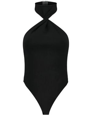 GAUGE81 Nashvi Halterneck Bodysuit - Black