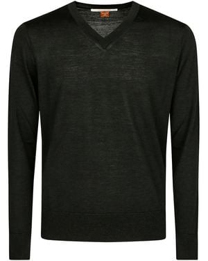 Alpha Industries V-Neck Wool Jumper - Black