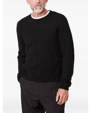 Officine Generale Jersey con motivo de espiga - Negro