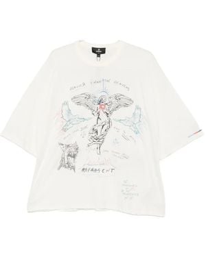 Represent Graphic-Print T-Shirt - White