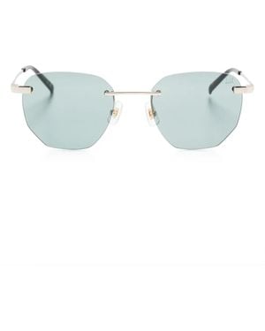 dunhill Geometric-Frame Sunglasses - Blue