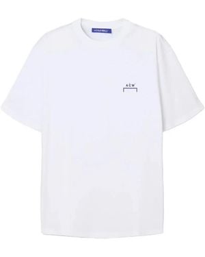 A_COLD_WALL* Spin Logo-Print Cotton T-Shirt - White