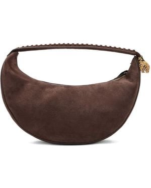 Roberto Cavalli Roar Suede Tote Bag - Brown