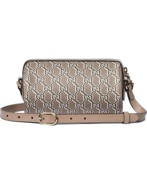 Gucci Gg Supreme Canvas Cylindrical Shoulder Bag - Grey