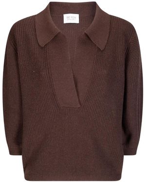 Be You Collared Sweater - Brown