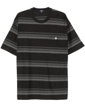 Comme des Garçons Striped T-Shirt - Black