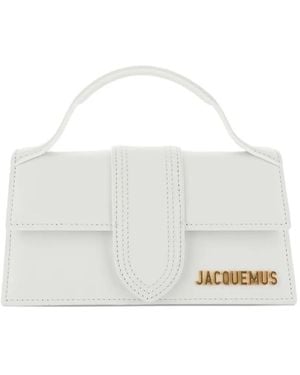 Jacquemus Grand Sac À Main Bambino - Blanc