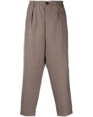 Marni Straight-Leg Wool Trousers - Grey