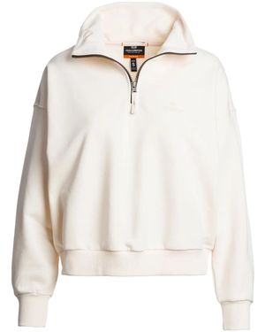 Parajumpers ハーフジップ スウェットシャツ - ホワイト