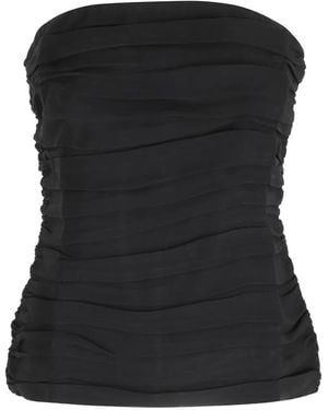Herskind Ringo Ruched Strapless Top - Black