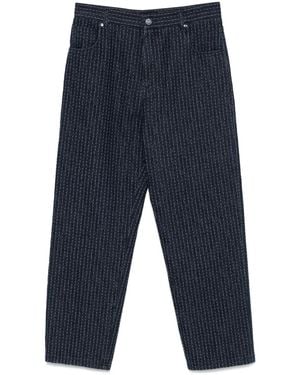 Fendi Jeans Mit Ziernähten - Blau