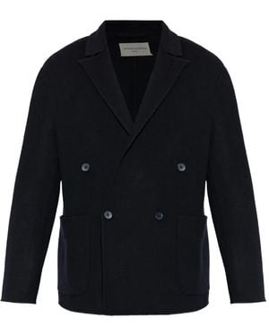 Officine Generale Double-Breasted Jacket - Blue