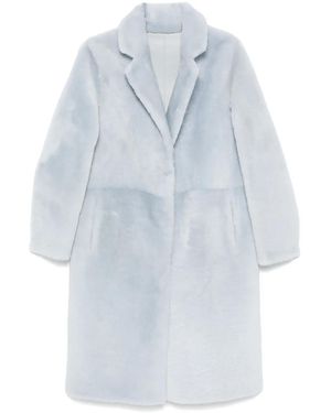 Yves Salomon Cappotto Reversibile - Blu