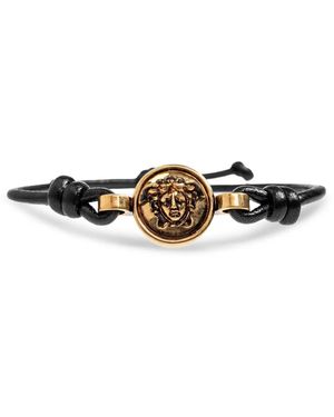 Versace Medusa Leather Bracelet - White