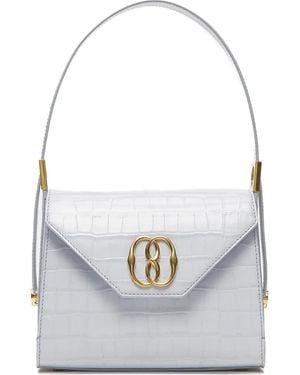 Bally Crocodile-Print Top-Handle Bag - White