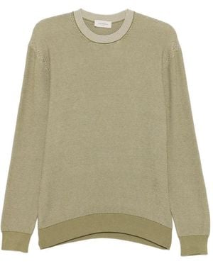 Piacenza Cashmere Sweater Met Ronde Hals - Groen
