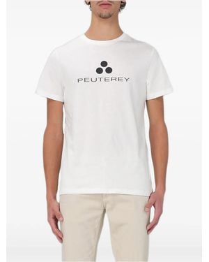 Peuterey Logo-Print T-Shirt - White