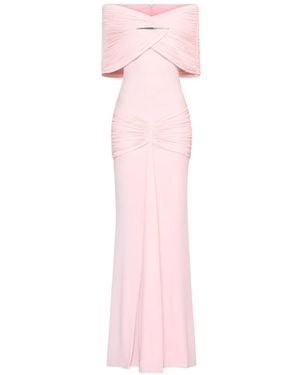 Chats by C.Dam Draped Off-Shoulder Dress - Pink