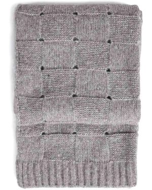 ELY ELY Sciarpa A Quadri - Grigio