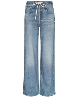 Rag & Bone Wide-Leg-Jeans Mit Kordelzug - Blau