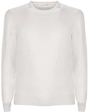 Cruciani Crew-Neck Cashmere Jumper - White