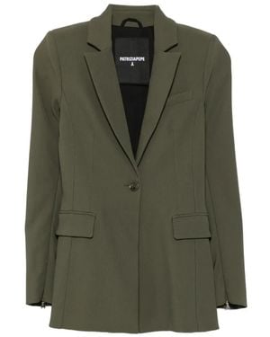 Patrizia Pepe Zip-Cuff Blazer - Green