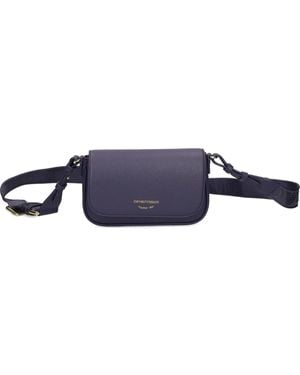 EA7 Bolso Mini Con Sello Con Logo - Azul
