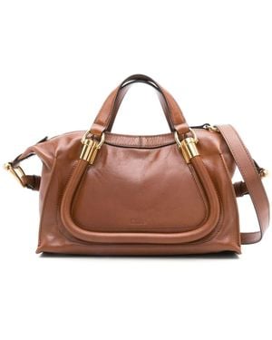 Chloé Borsa A Spalla Paraty 24 Piccola - Marrone