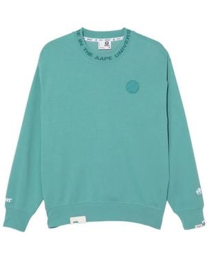Aape By A Bathing Ape Moonface Sweatshirt - Green