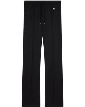 Courreges Straight-Leg Track Trousers - Black